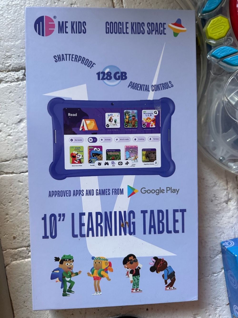 Kids 10” Tablet 128GB Google Kids Space Parental Controls w/ Case